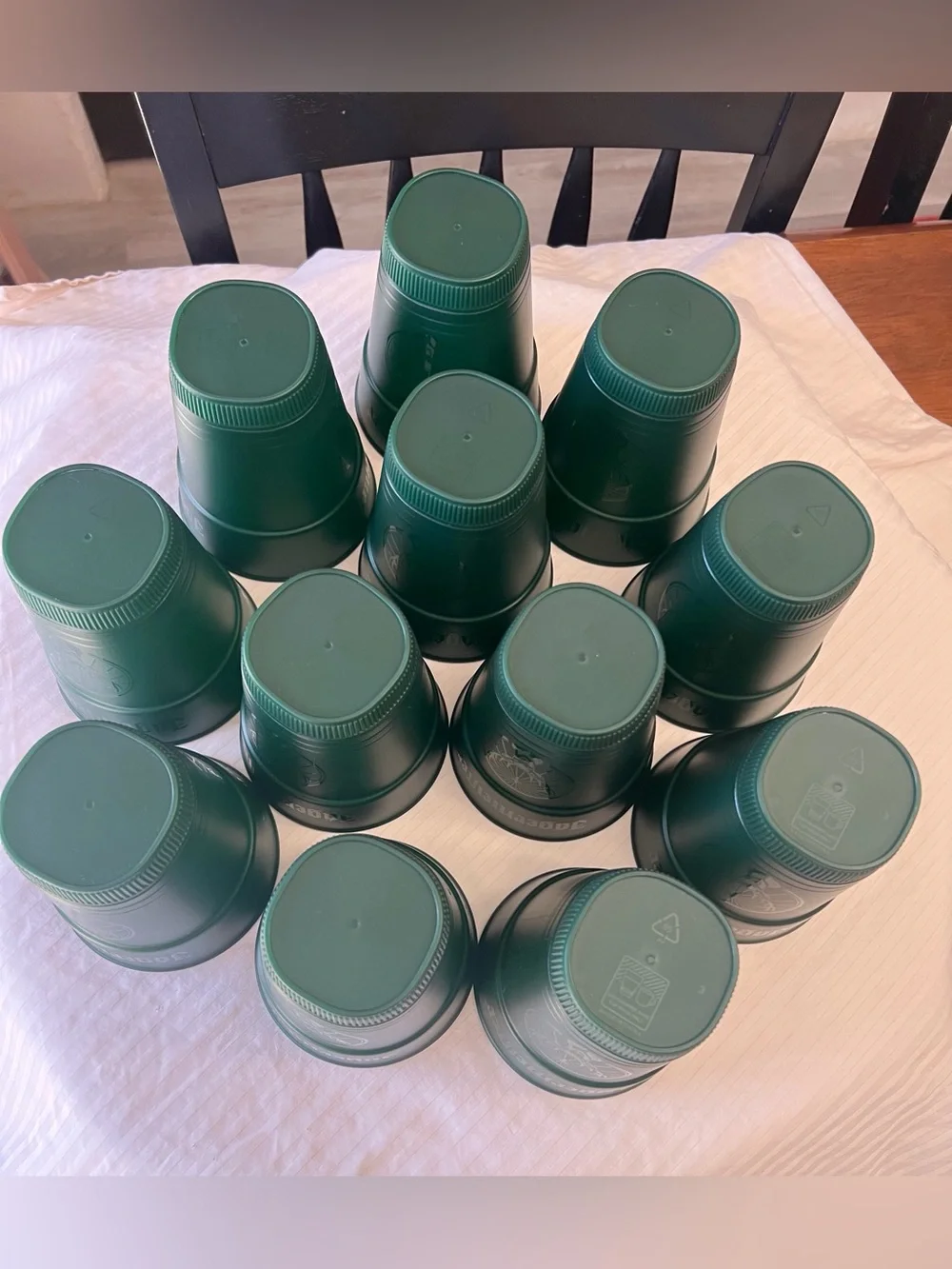 12 Jagermeister Green Plastic Stadium Tumblers Deer Stag Logo Tailgate Unused